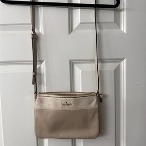 Kate Spade Cream and Tan Crossbody Bag